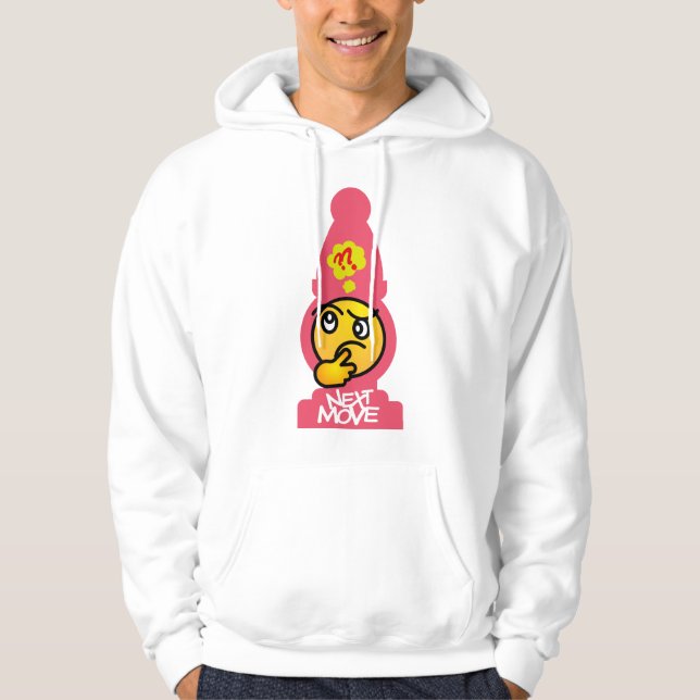NEXT MOVE MASTER CHESS BY MASANSER PIXELAT HOODIE (Framsida)
