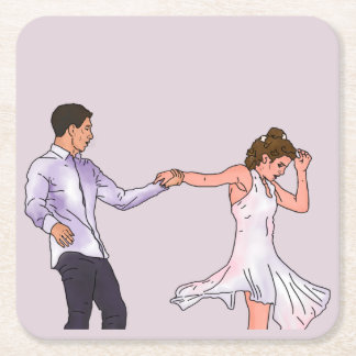 Next Step James och Riley Flies-dans Underlägg Papper Kvadrat