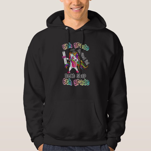 Next stop 5th grade 4th grade nailed it Graduation Hoodie (Framsida)