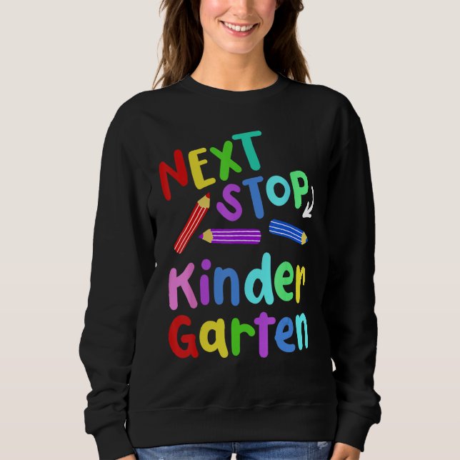 Next Stop Kindergarten Preschool Graduation 2023 B T Shirt (Framsida)