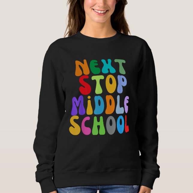 Next Stop Middle School Elementary School Graduati T Shirt (Framsida)