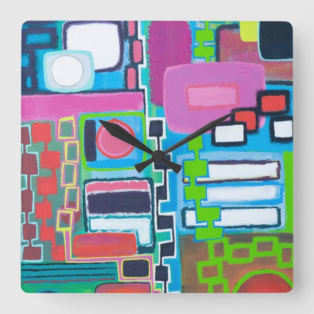 Nexus Wall Clock Fyrkantig Klocka (Framsida)