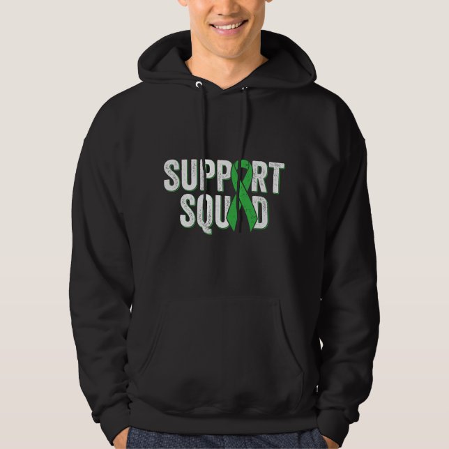 Ney Disease Stödgrupp - Grönt medvetandeband Hoodie (Framsida)