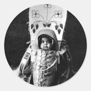 Nez Perce Baby Runt Klistermärke
