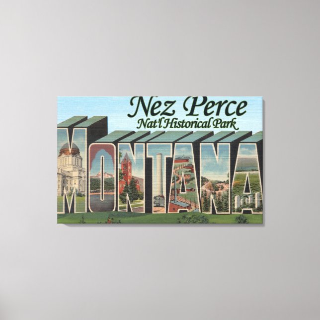 Nez Perce Nat'l Park Montana Canvastryck (Framsida)