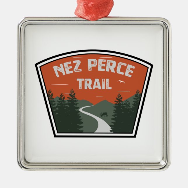 Nez Perce Trail Julgransprydnad Metall (Framsidan)