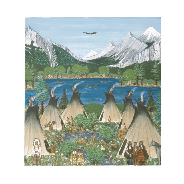 Nez Perce ~ Wallowa Sjö Anteckningsblock (Framsida)