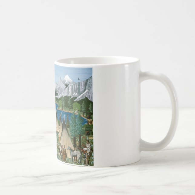 Nez Perce ~ Wallowa Sjö Kaffemugg (Höger)