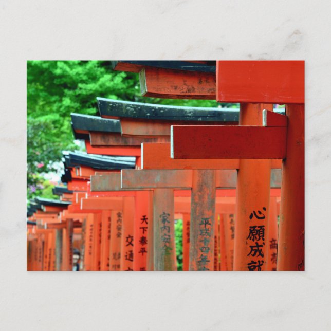 Nezu Shrine: Tokyo, Japan Vykort (Framsida)
