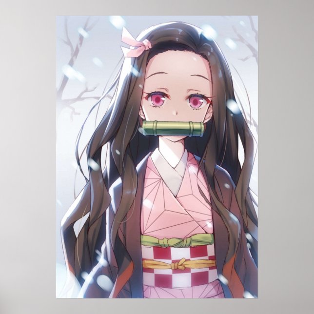 Nezuko Anime Kimetsu no Yaiba Poster (Framsidan)