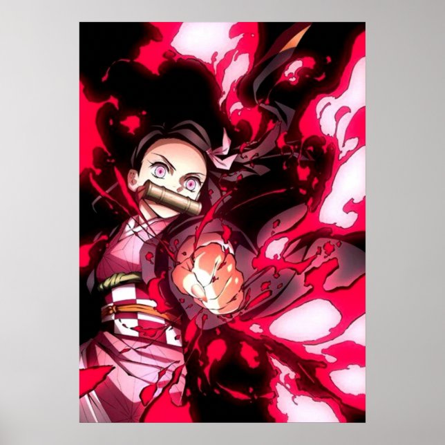 Nezuko Blood Demon Art Demon Sayer Poster (Framsidan)