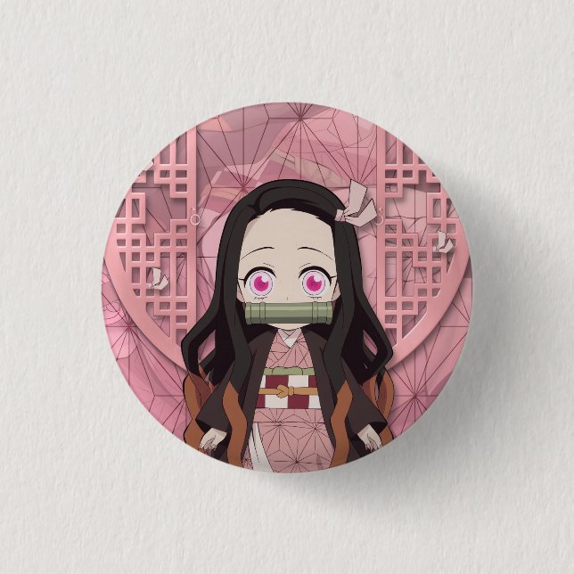 Nezuko Kamado Chibi Knapp (Framsida)