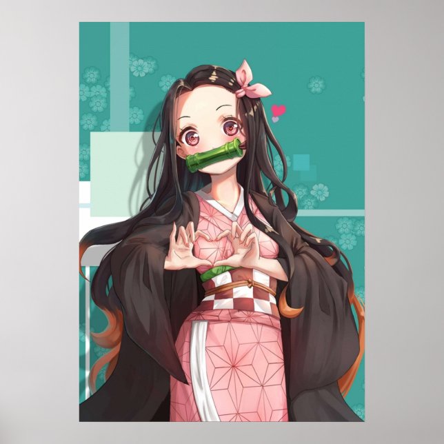 Nezuko Kamado Demon Sayer Kimetsu no Yaiba Nezuko Poster (Framsidan)