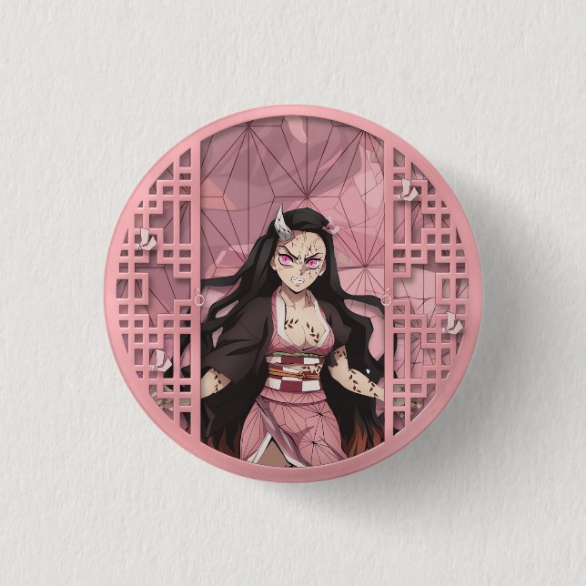 Nezuko Kamado Oni Knapp (Framsida)