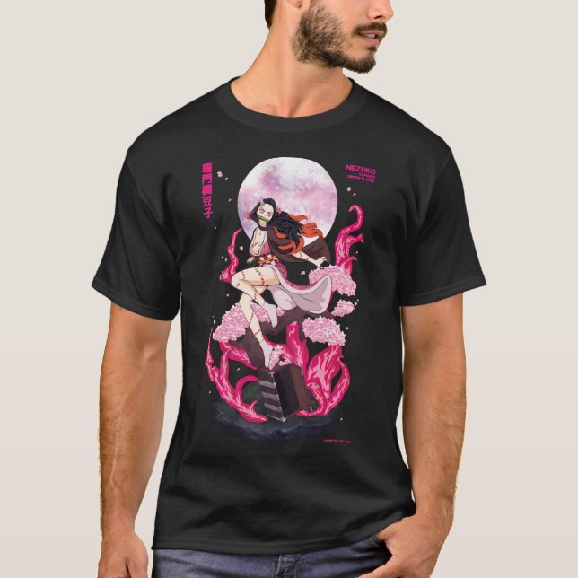 Nezuko Rage Måne T-Shirt (Framsida)