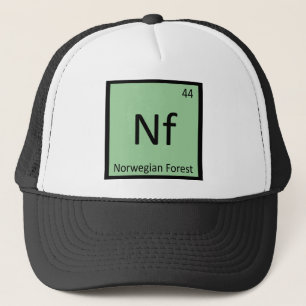 Nf - Norsk Skogskatt Kemi Element Symbol Truckerkeps