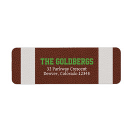 NFL American Football Pub Mitzvah Adressetiketter Returadress Etikett