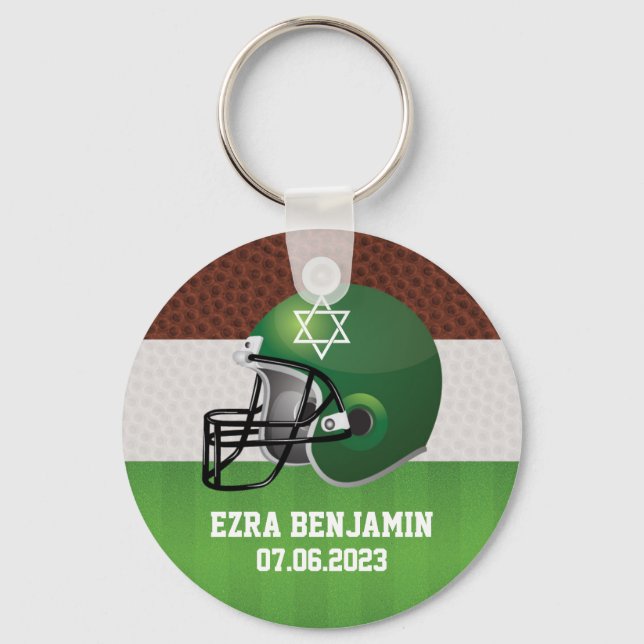 NFL American Football Pub Mitzvah Nyckelring (Framsida)