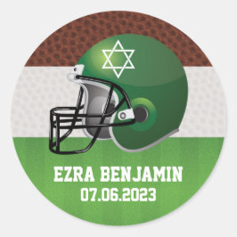NFL American Football Pub Mitzvah Runt Klistermärke