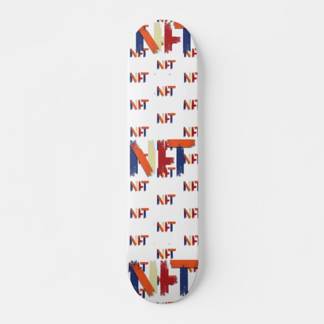 NFT ART MINI SKATEBOARD BRÄDA 18,5 CM (Framsida)