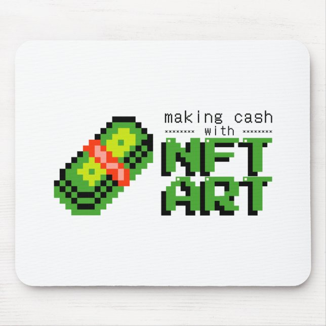 NFT Crypto art Bossica Mouse Pad Musmatta (Framsidan)