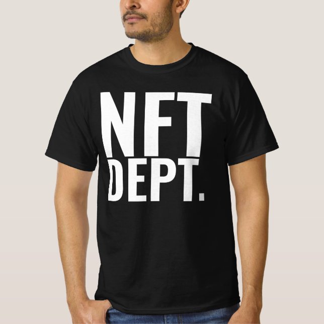 NFT DEPT. BLK T SHIRT (Framsida)