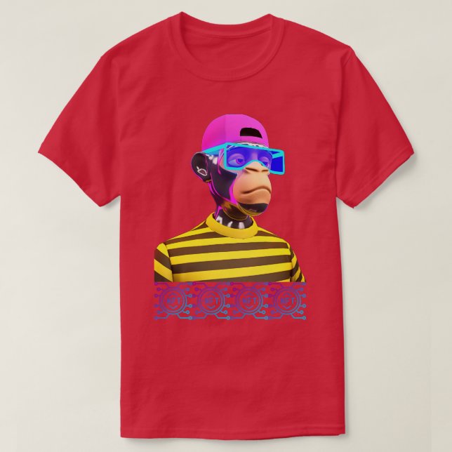 NFT DJ RAVE APE T SHIRT (Design framsida)