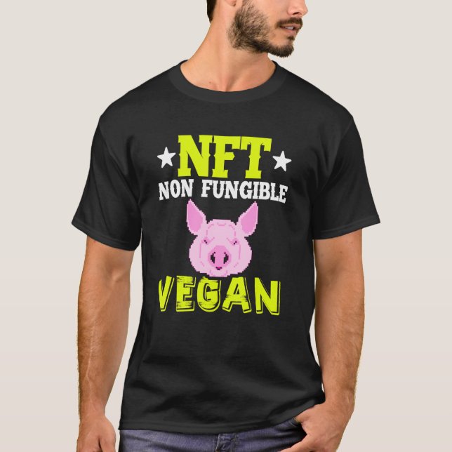 Nft icke-fungibel Vegan Blockchain-kryptokrypto Nf T Shirt (Framsida)
