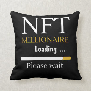 NFT Millionaire-laddning av kryptovalutahandel Kudde