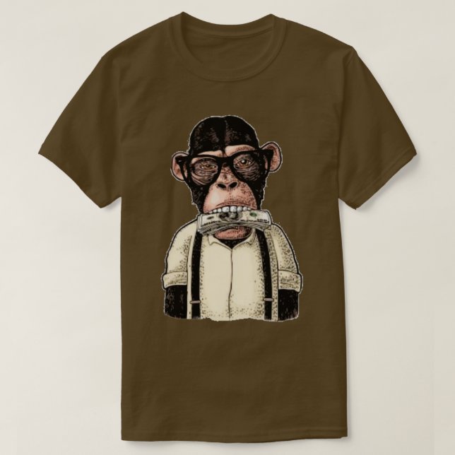 NFT svart apa T Shirt (Design framsida)
