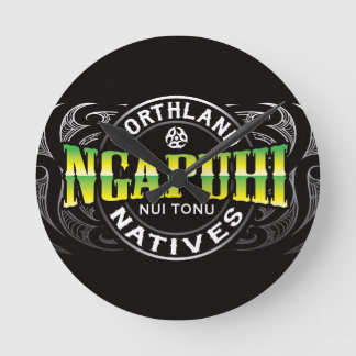 Ngapuhi Liferkrom Rund Klocka