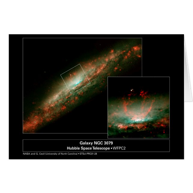 NGC3079-2001-28a Hälsningskort (Framsidan Horizontal)