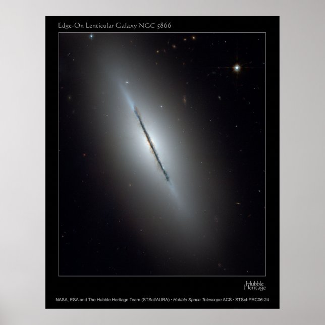 NGC5866-Kant-OnLenticularGalaxy-20 Poster (Framsidan)