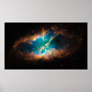 NGC 2818: Glasande planetnebula Poster