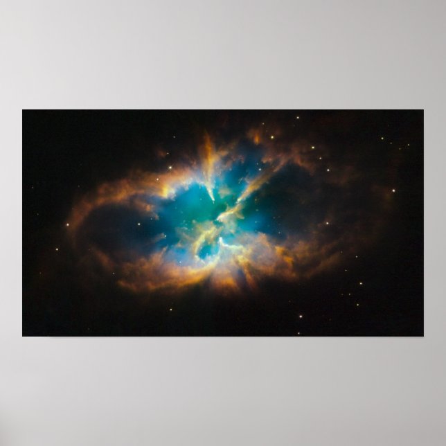 NGC 2818: Glasande planetnebula Poster (Framsidan)