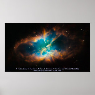 NGC 2818 / Planetärt nebula Poster