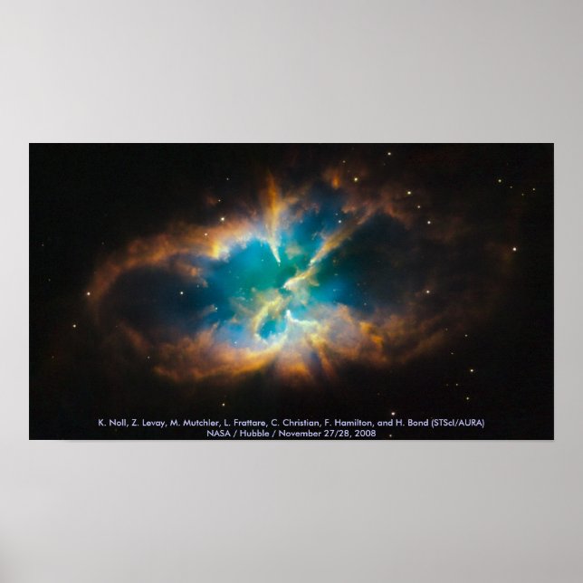 NGC 2818 / Planetärt nebula Poster (Framsidan)