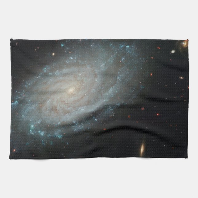 NGC 3370, djupt utrymme, spiral galax Kökshandduk (Horisontell)