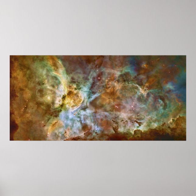 NGC 3372 Carinae Nebula från Hubble Poster (Framsidan)