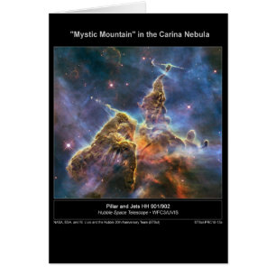 NGC-3372 "Mystic Mountain" Hälsningskort