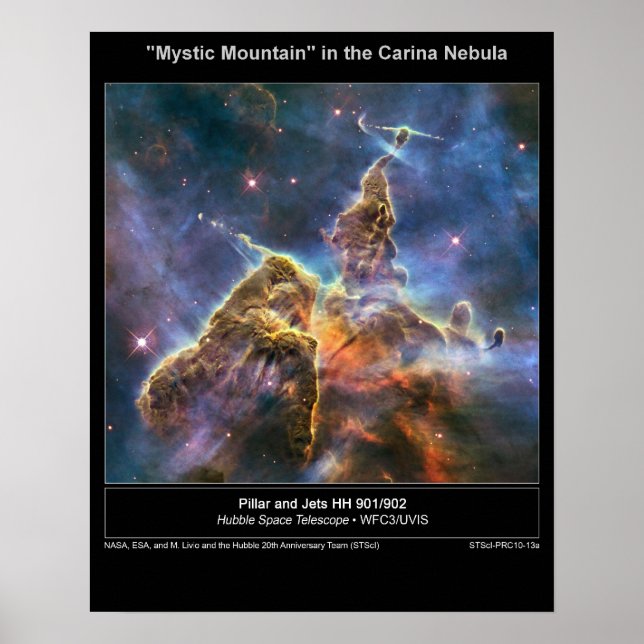 NGC-3372 "Mystic Mountain" Poster (Framsidan)