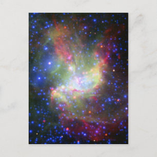 NGC 346-stjärnig klusternebula i Tucana Vykort