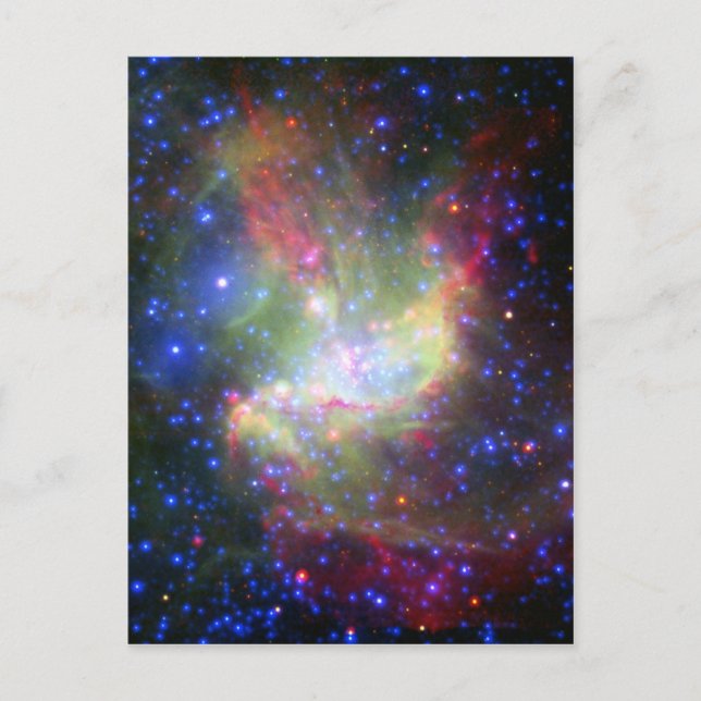 NGC 346-stjärnig klusternebula i Tucana Vykort (Framsida)