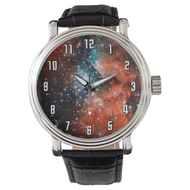 NGC 3603 Stjärnbildande region - Hubble-rymdbild Armbandsur (Framsida)