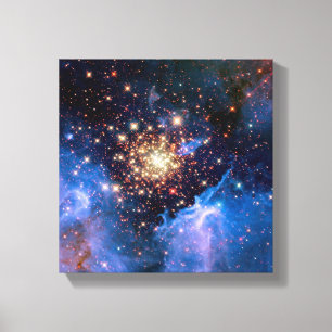 NGC 3603 stjärnhop - NASA Hubble rymdfoto Canvastryck