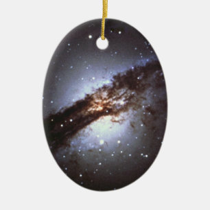 NGC 5128 Centaurus en galaxNASA Julgransprydnad Keramik