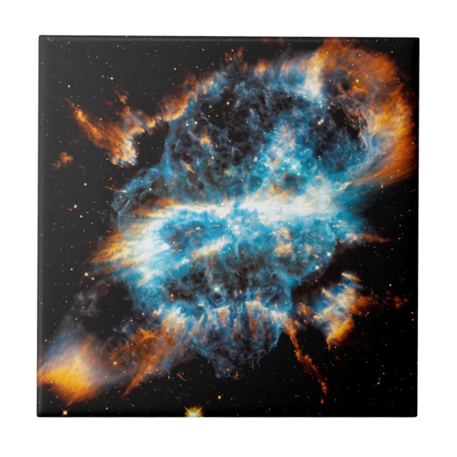 NGC 5189 planetarisk nebulosa - Hubble-rymdfoto Kakelplatta (Framsidan)