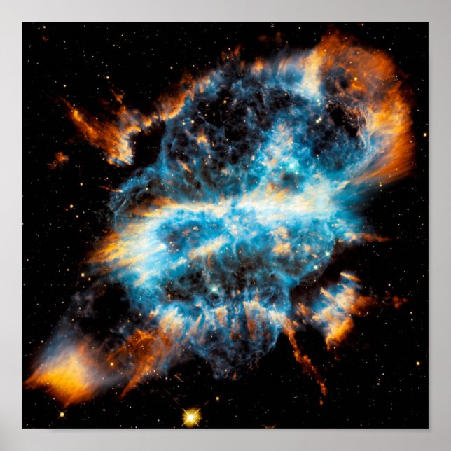 NGC 5189 Planeten Nebula - Hubble Space Photo Poster (Framsidan)