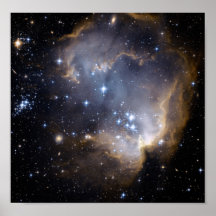 NGC 602 ljusa stjärnor NASA