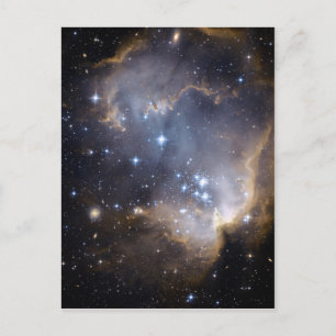 NGC 602 ljusa stjärnor NASA Vykort